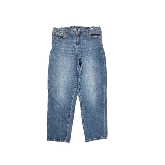 Chaps Slim Boyfriend Women's size 8 Medium Wash Blue Denim jeans - Picture 1 of 4